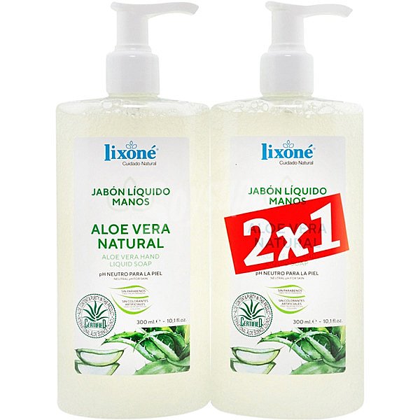 Jabón líquido de manos Aloe Vera natural