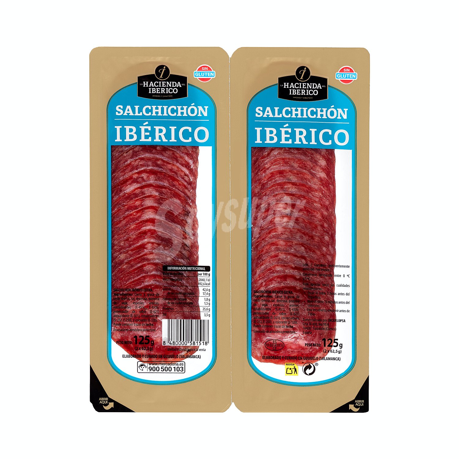 Salchichón ibérico lonchas