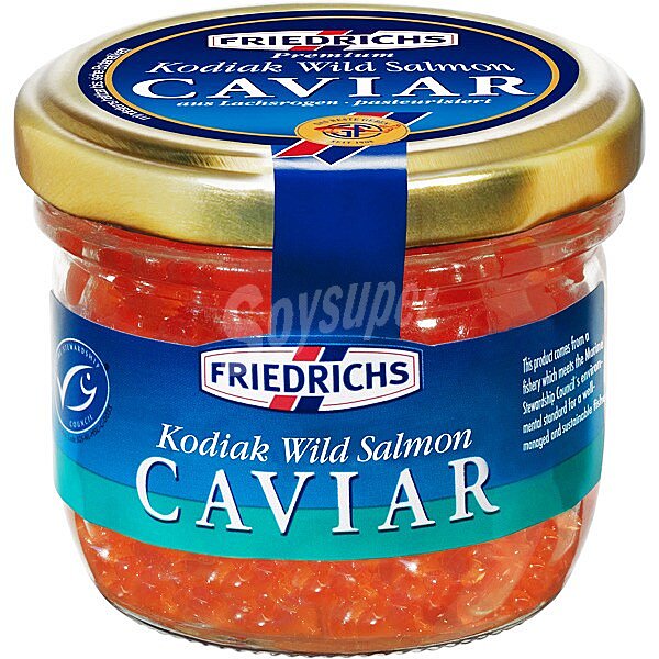 Huevas de salmón salvaje