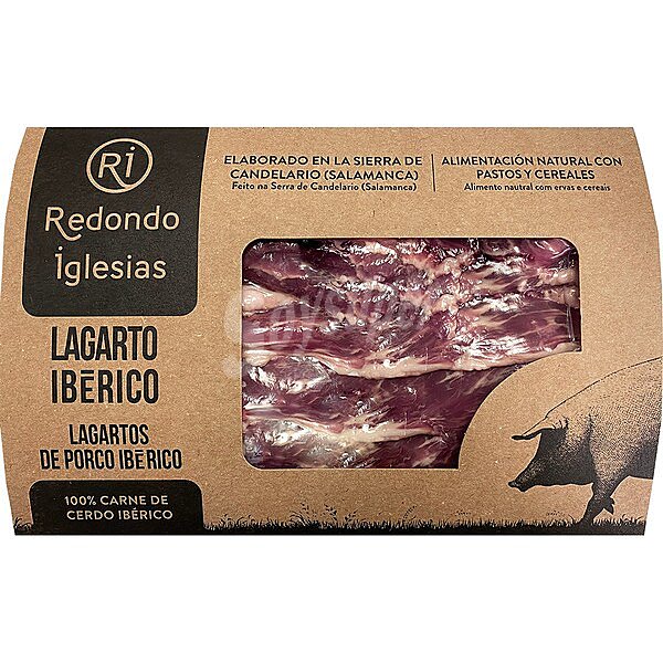 Lagarto de cerdo ibérico criado en libertad con alimentación 100% natural peso aproximado