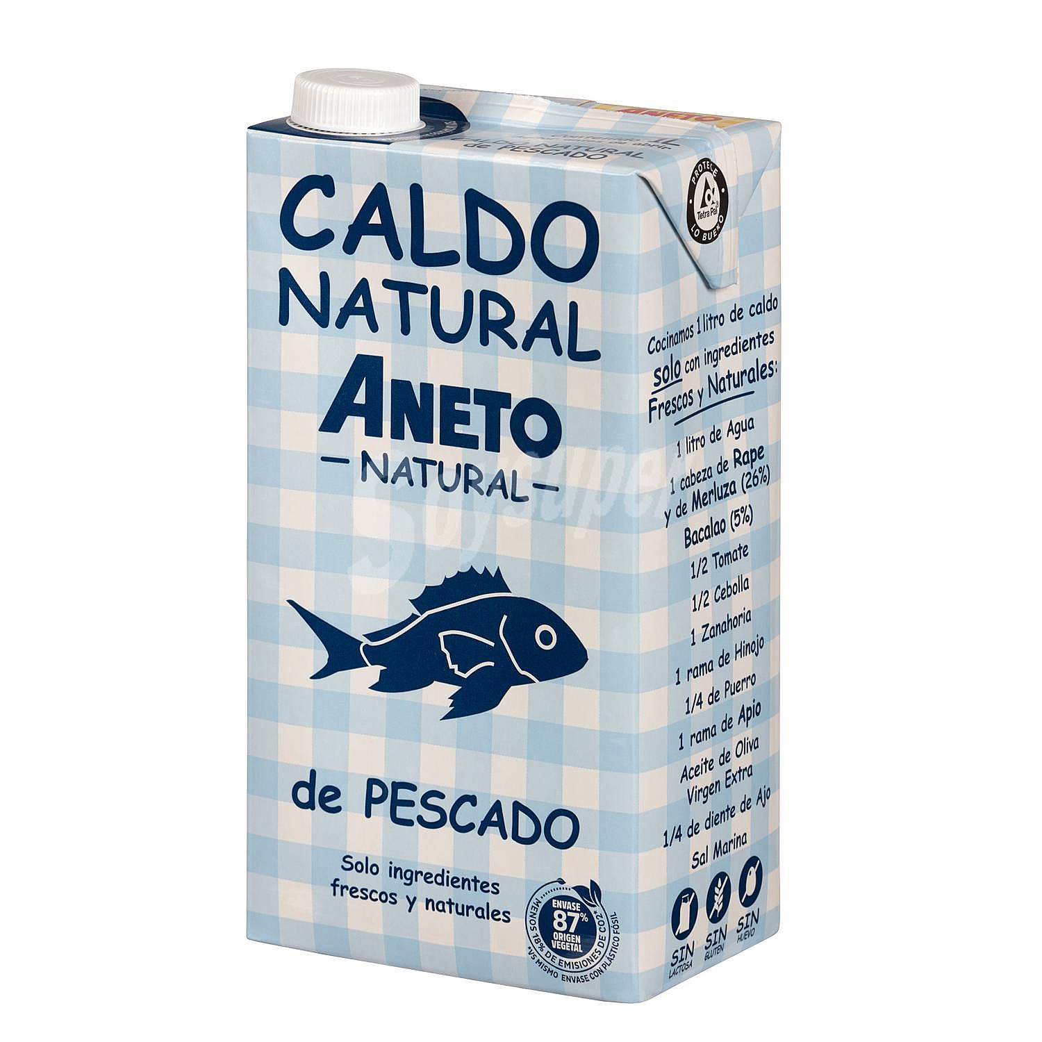 Caldo natural de pescado