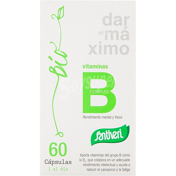 Bio vitaminas B Complex para el rendimiento mental y físico ápsulas