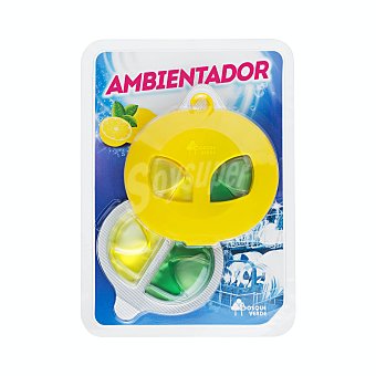 Ambientador lavavajillas perfume limón (completo + recambio)