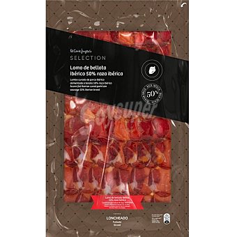 Lomo de bellota ibérico 50% raza ibérica en lonchas sin gluten