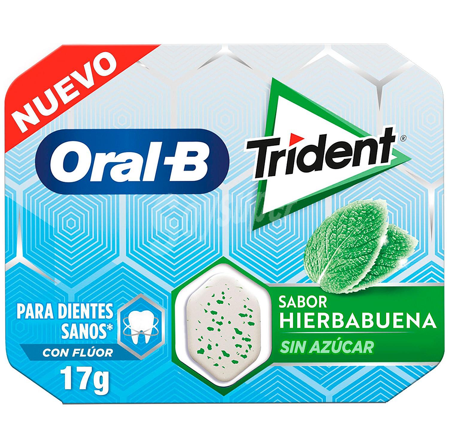 Oral b chicle grageas sabor hierbabuena