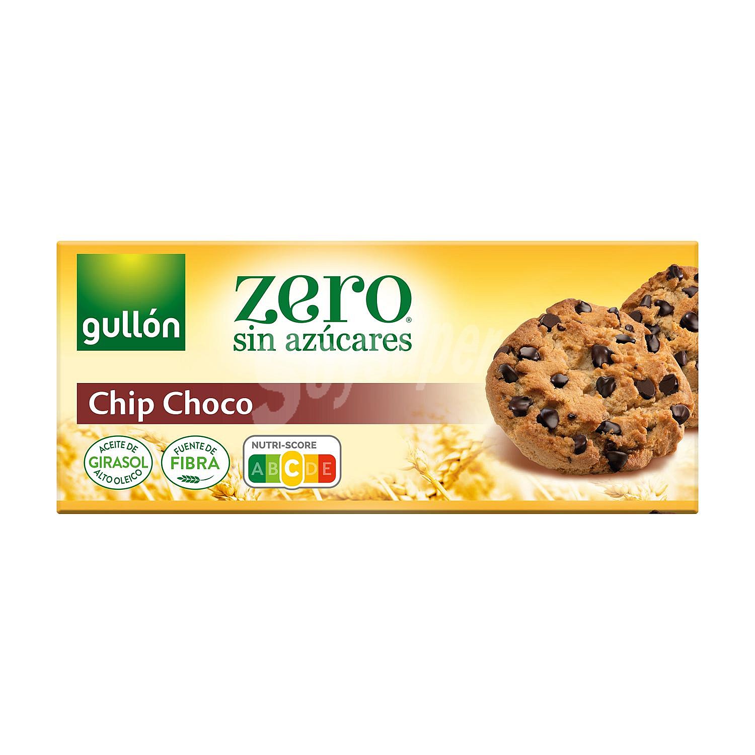 Galletas con gotas de chocolate gullón zero