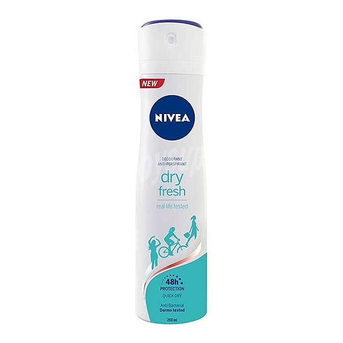 Nivea Desodorante en spray para mujer con portección anti-transpirante y anti-bacteriana nivea Dry fresh