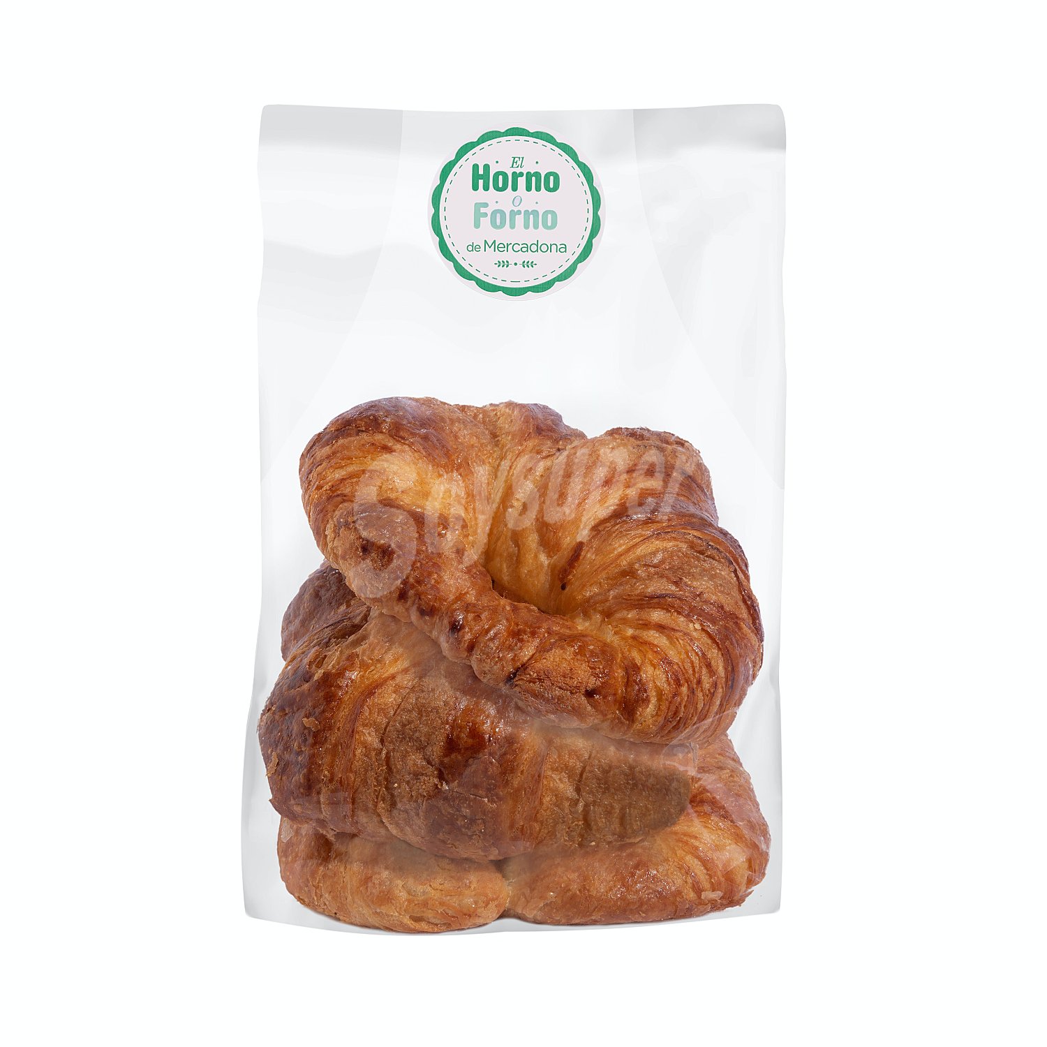 3 Croissants curvados de mantequilla 24%