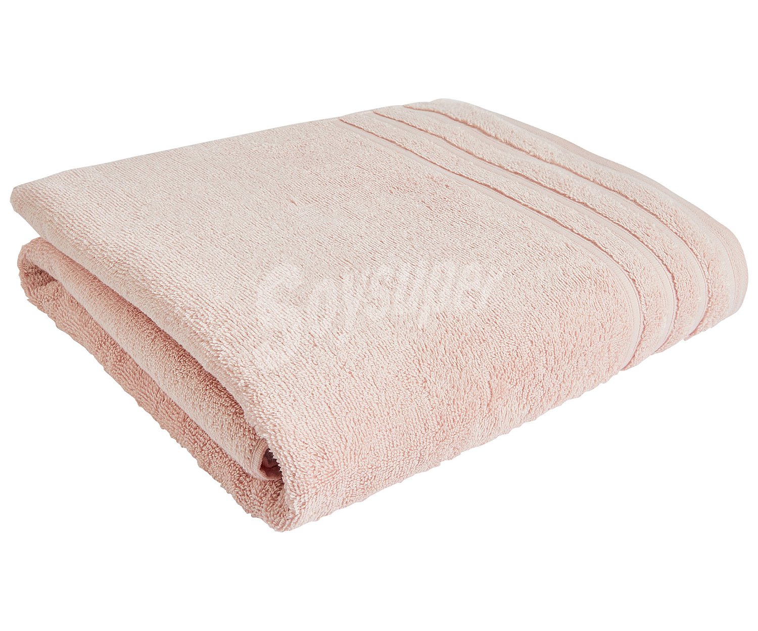 Toalla de baño 100% algodón color rosa palo, densidad de 500g/m², actuel.