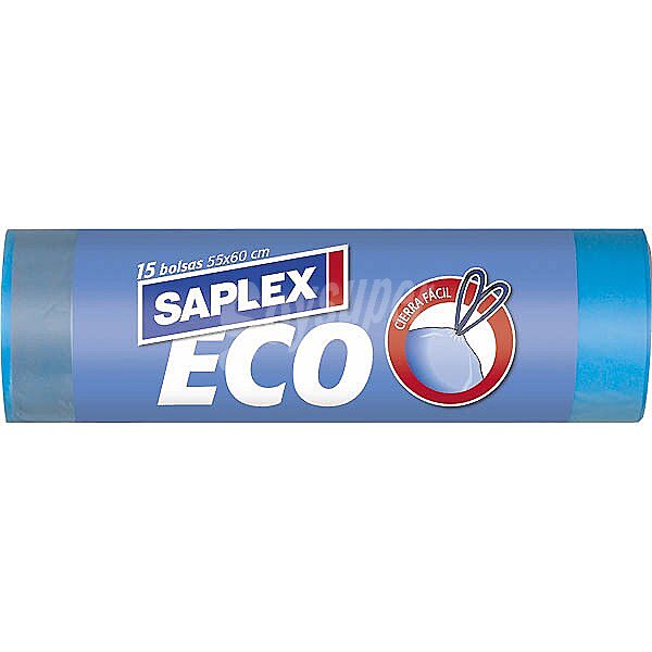 Bolsas de basura cierrafácil 55x60 eco azul