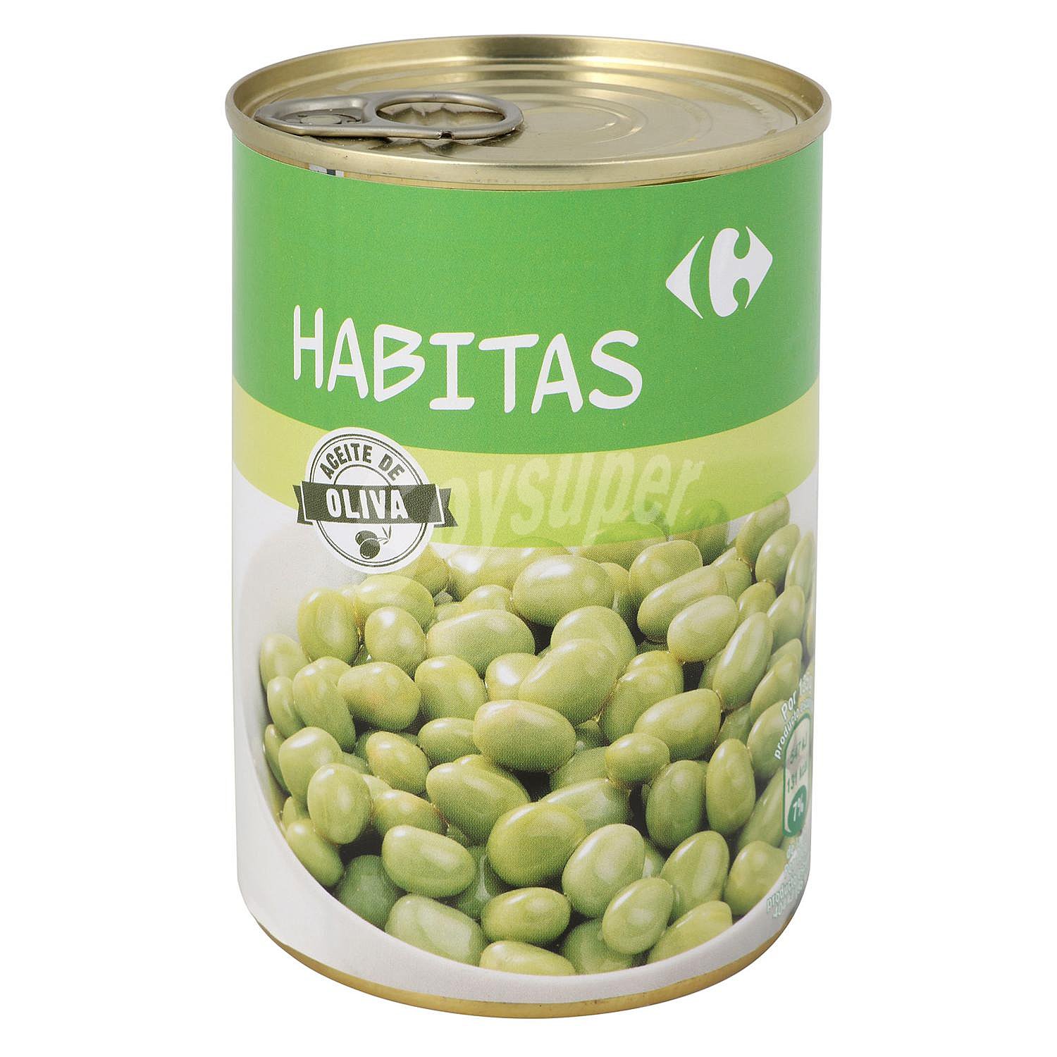 Habitas baby con aceite de oliva Carrefour