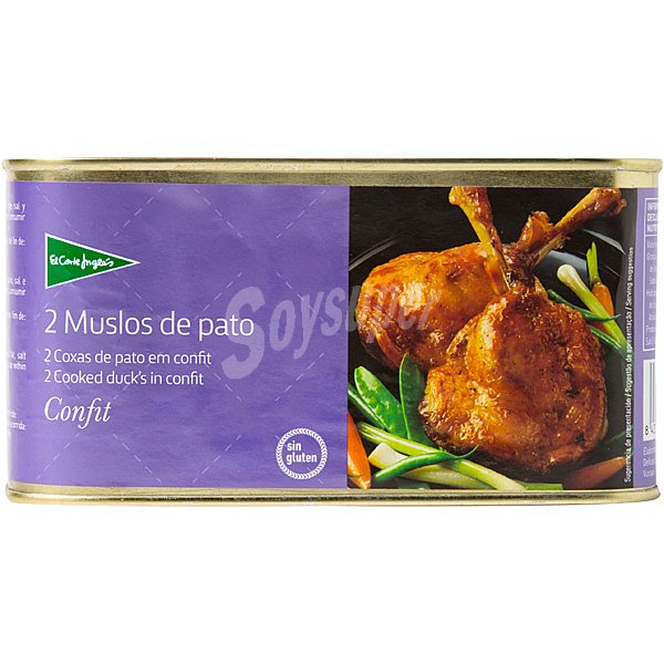 Muslos de pato en confit lata 450 g