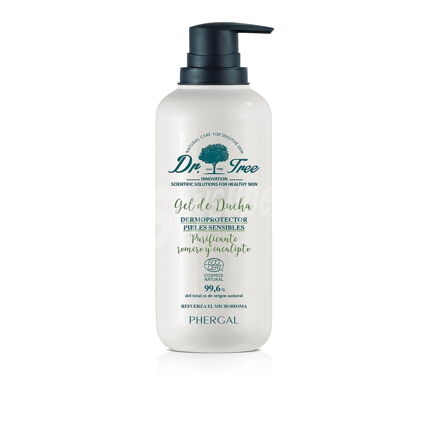 Gel de ducha purificante dermoprotector para pieles sensibles ecológico . Tree