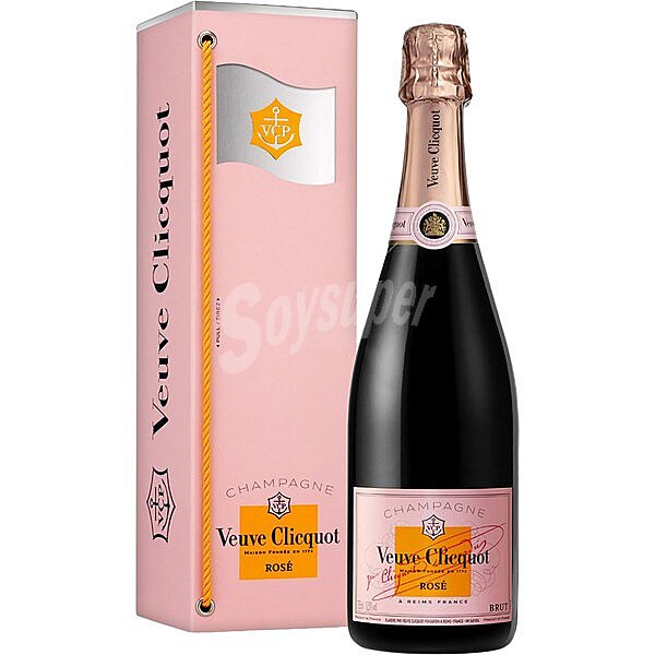 Champagne brut rosé con cubitera botella 75 cl