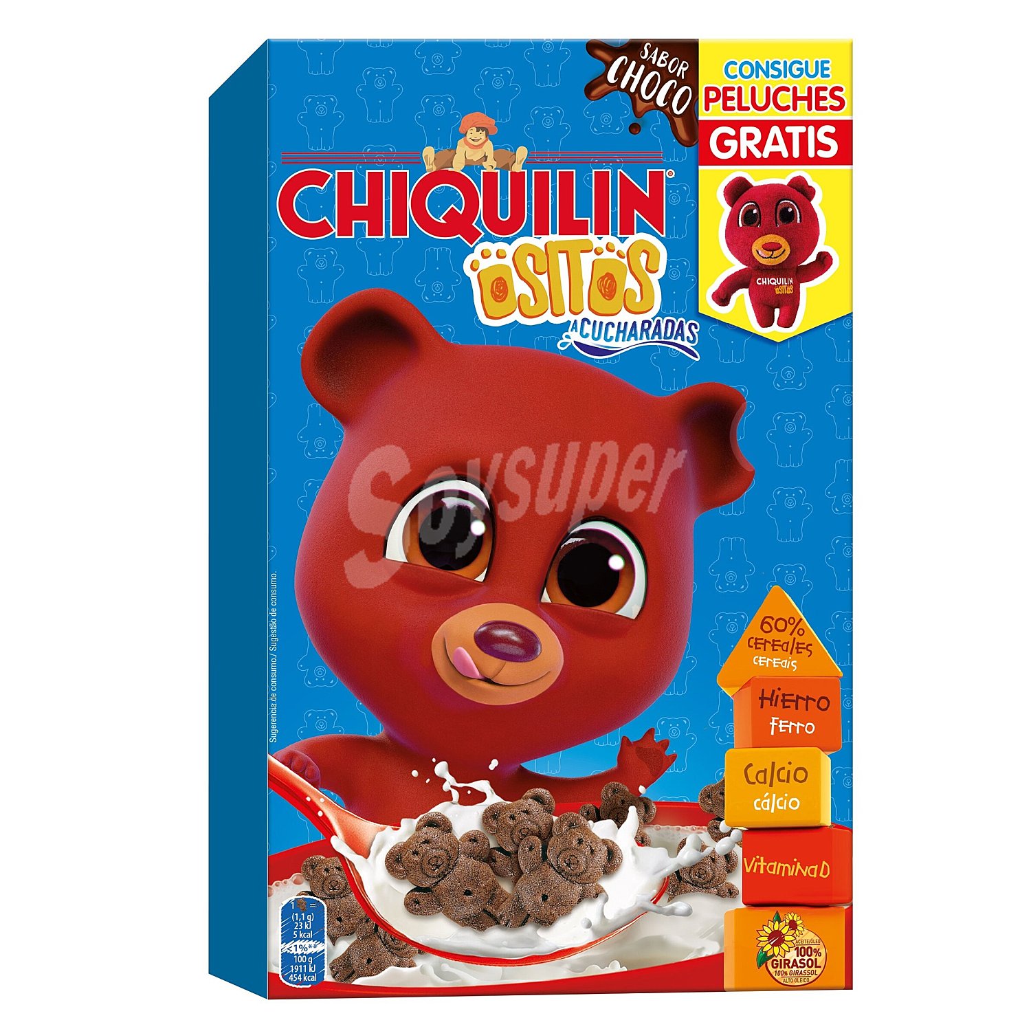 Galletas de cereales con chocolate Ositos