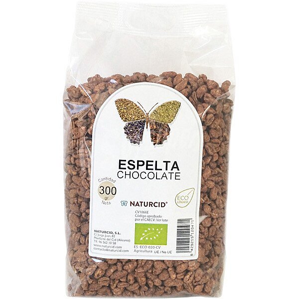 Espelta con chocolate ecológico bolsa 300 g