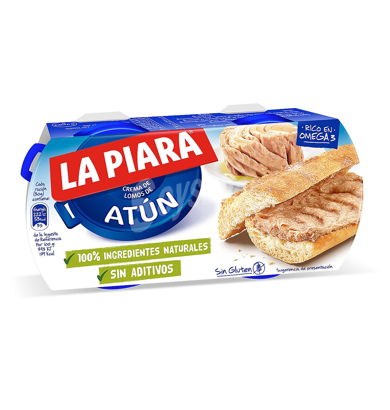 Paté la piara atún 100% ingredientes naturales