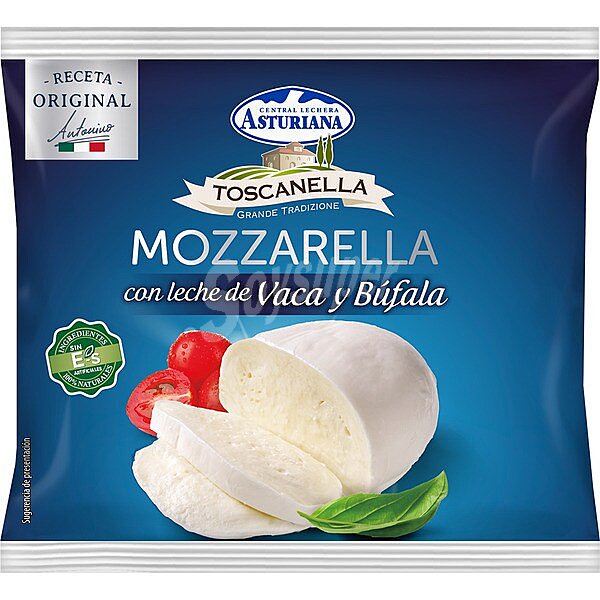 Toscanella mozzarella con leche de vaca y búfala