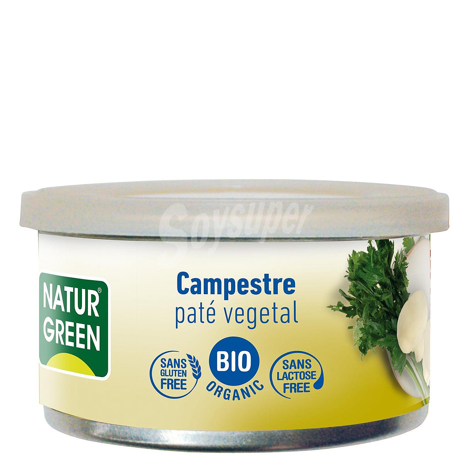 Paté campestre ecológico sin gluten