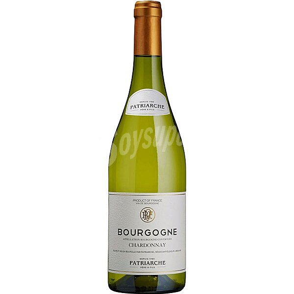 Vino blanco chardonnay Borgoña Francia