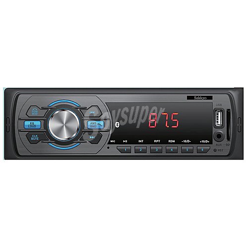 Autoradio sakkyo 6203BT Bluetooth, USB reproductor, 4x45W