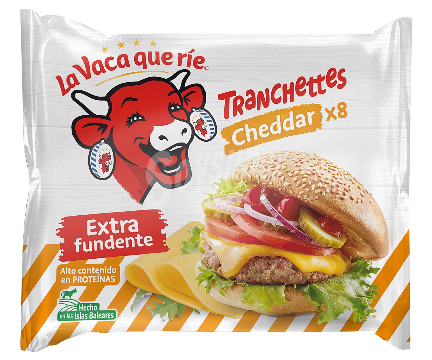 La vaca que ríe Tranchettes cheddar (queso fundido) la vaca que ríe