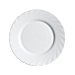 Plato de postre de vidrio color blanco. 19,5cm., Trianon luminarc