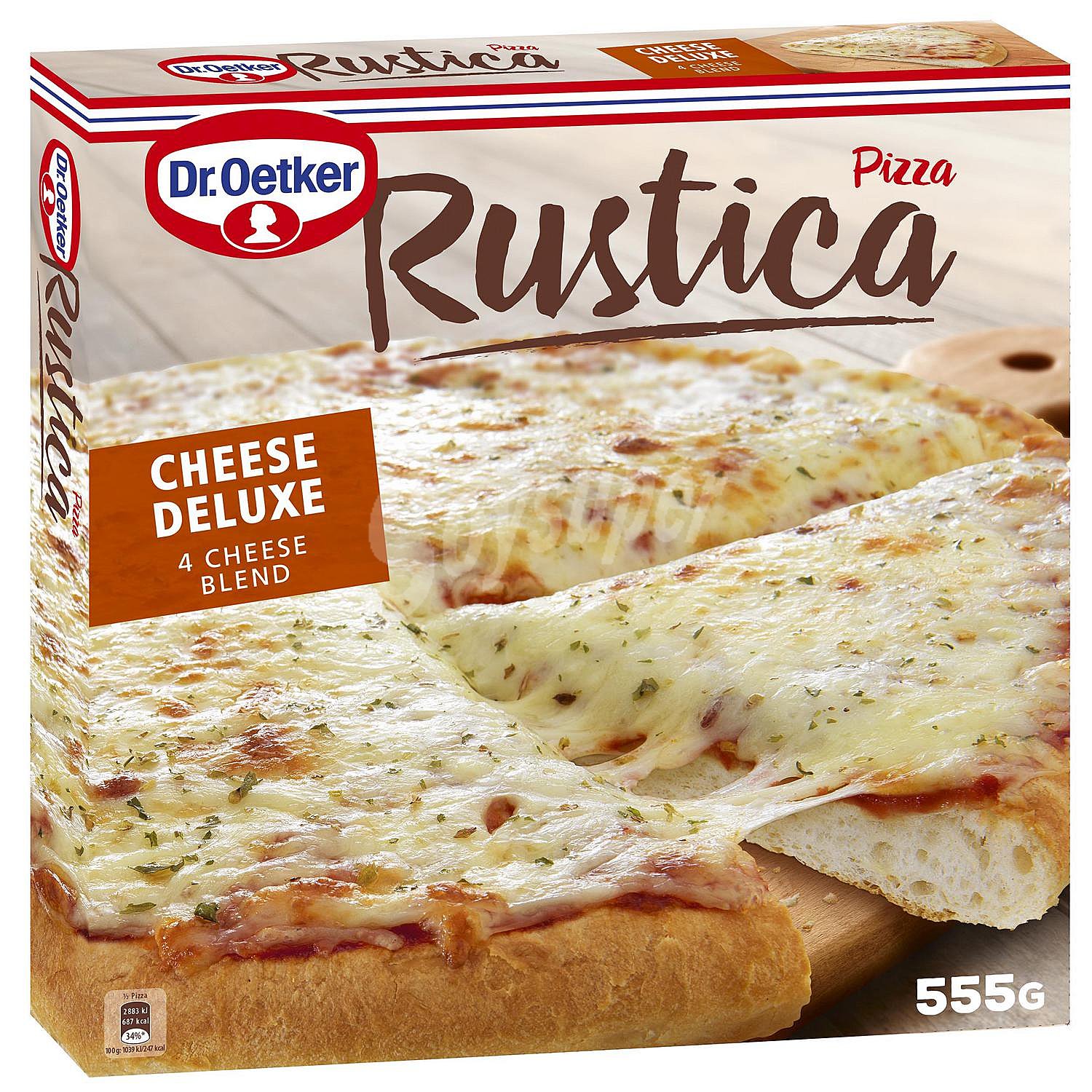 Pizza rústica 4 quesos