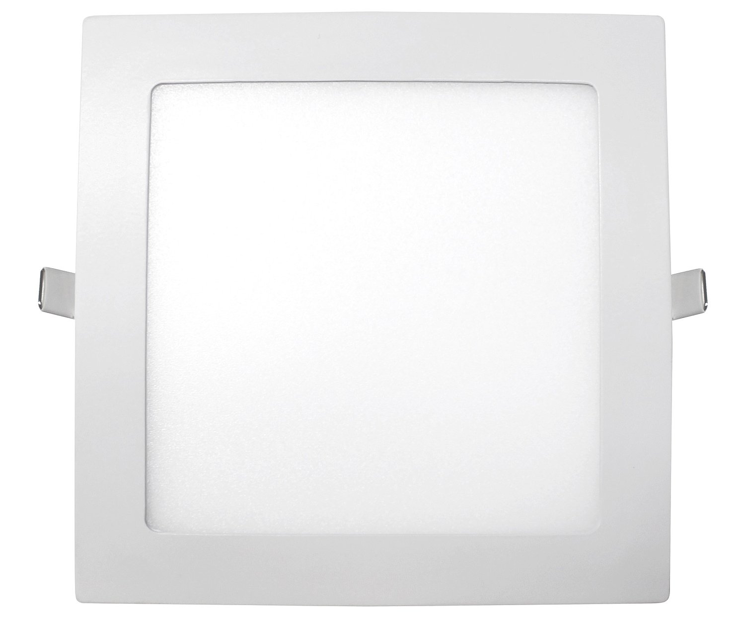 Downlight empotrable cuadrado, 15W, 22,5cm, luz neutra color blanco