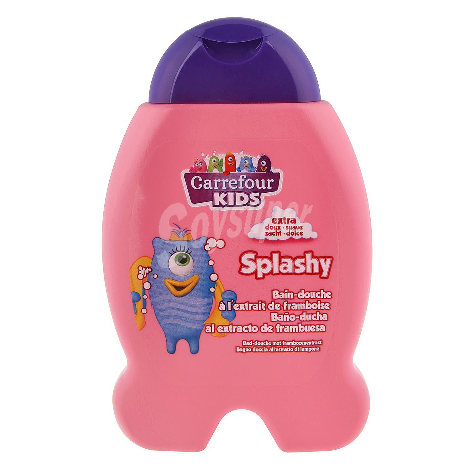 Gel de ducha al extracto de frambuesa Carrefour Kids