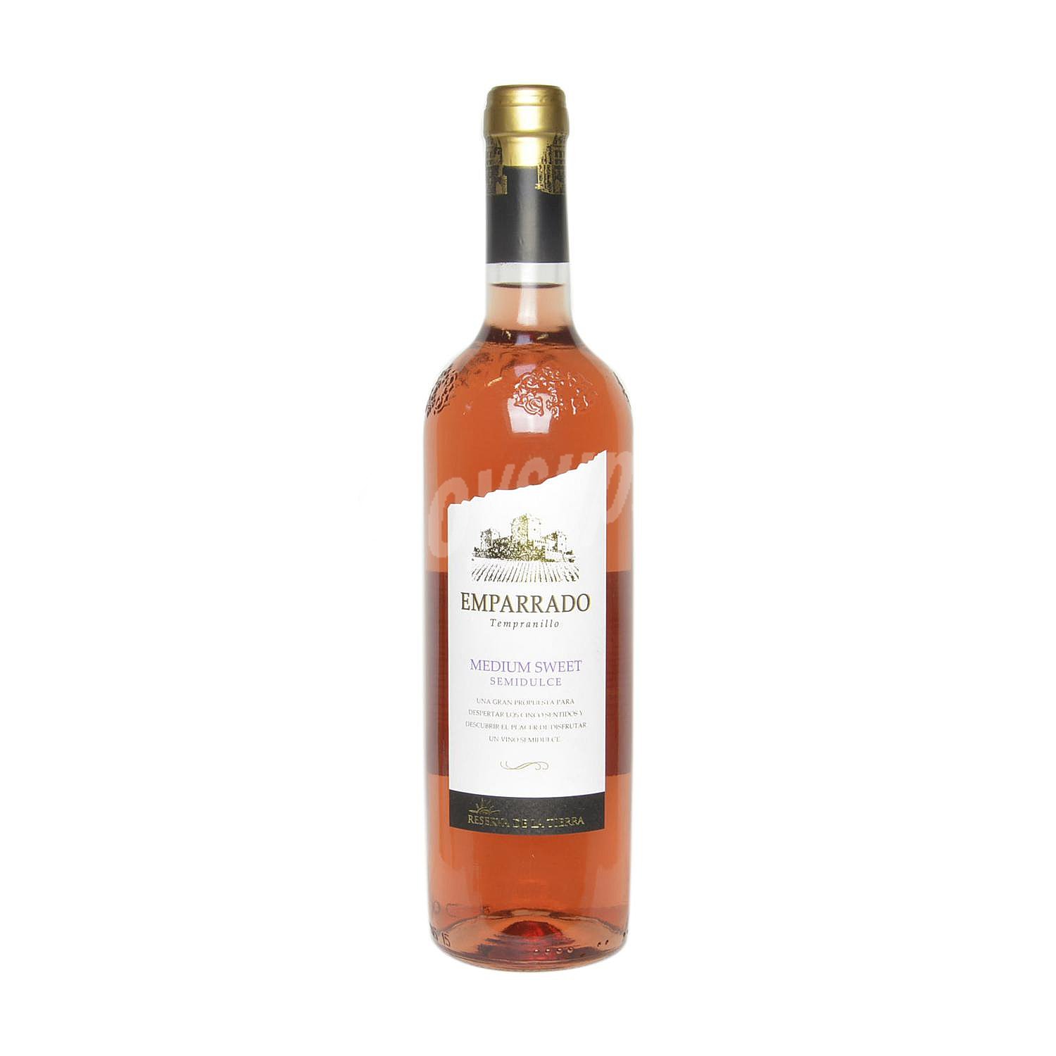 Vino rosado tempranillo semidulce Emparrado