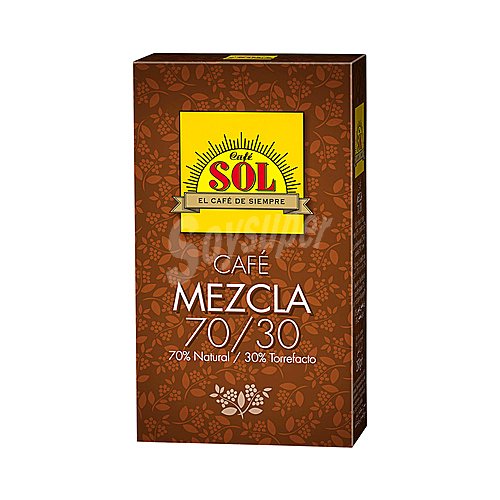 SOL Café mezcla molido , 70 % natural- 30 % torrefacto tirma