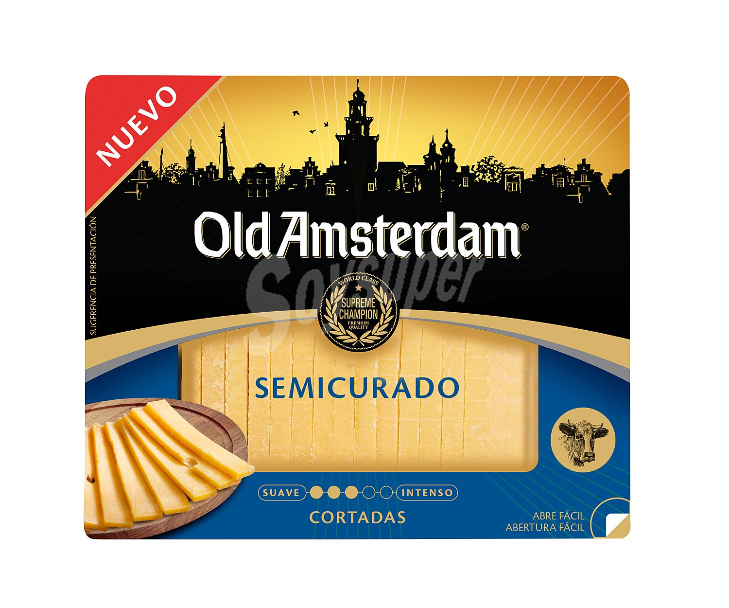 Queso Gouda semicurado en lonchas