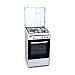 Cocina independiente a gas natural rommer VCH 350 FG, 3 fuegos. H: 88cm, A: 50cm, F: 55,5cm