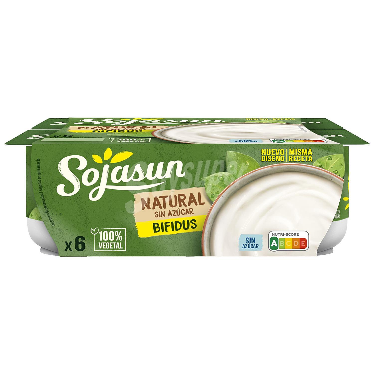 Bífidus natural sin azúcar Sojasun sin gluten sin lactosa