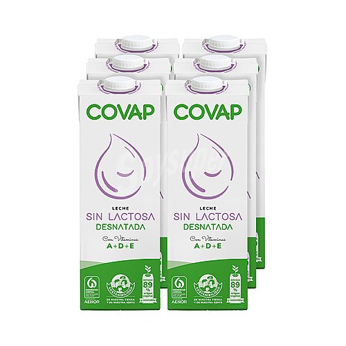 Covap Leche de vaca desnatada y sin lactosa covap