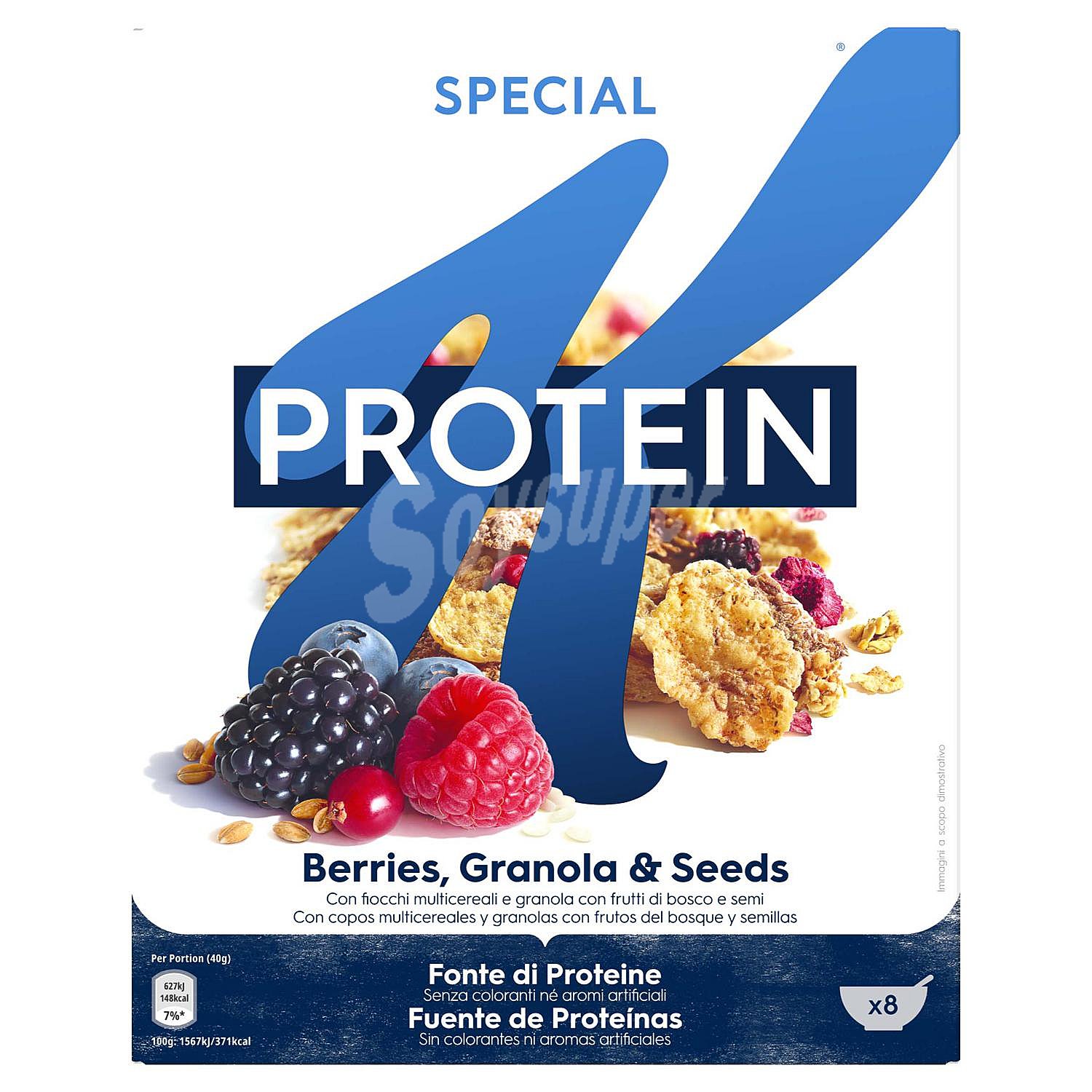 Cereales con frutas del bosque Protein kellogg´s special K