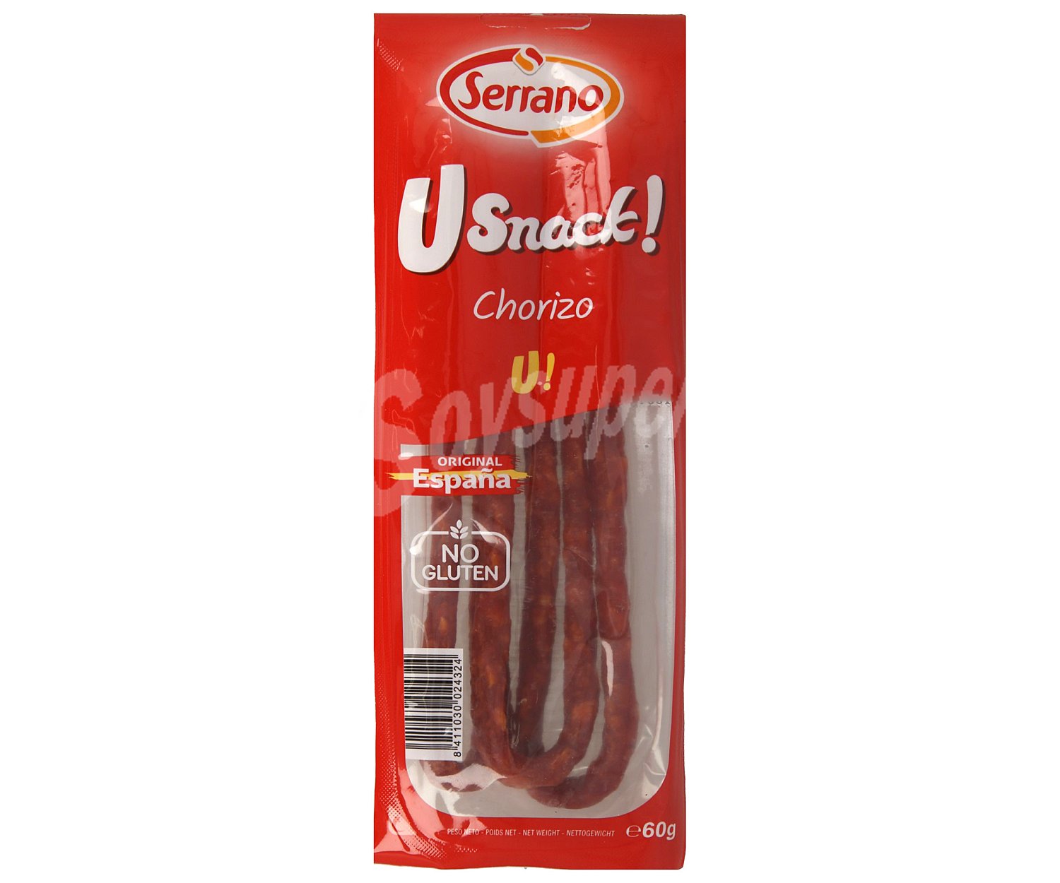 Chorizo sin gluten para comer como snack