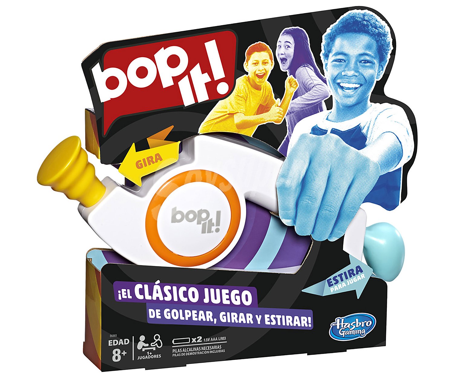 Juego de habilidad y memoria Bop It! desde 1 jugador, hasbro.