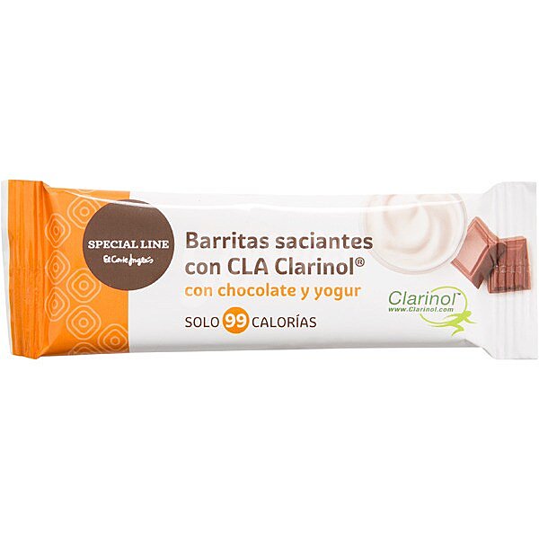 Barrita saciante con Cla Clarinol sabor chocolate y yogur 