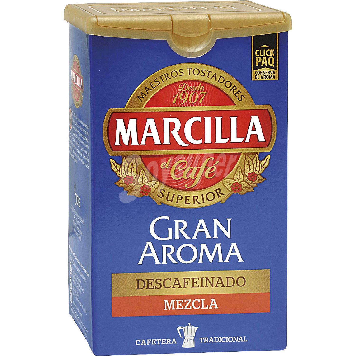 Café molido descafeinado mezcla marcilla