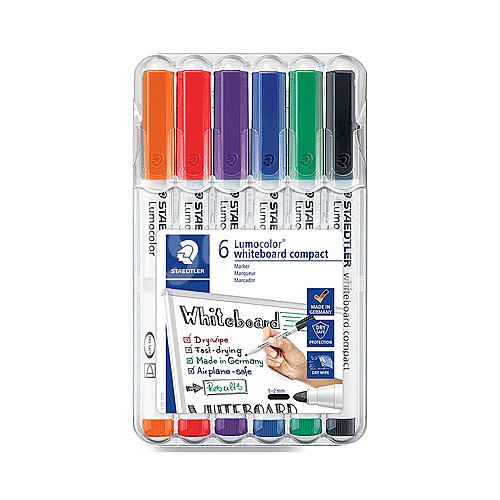 Rotuladores borrables para pizarra de colores diferentes, staedtler