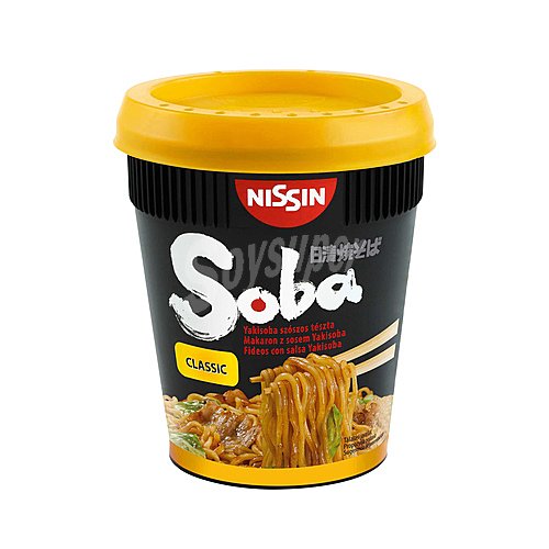 Nissin soba Fideos Orientales (noodles) vaso nissin soba Original