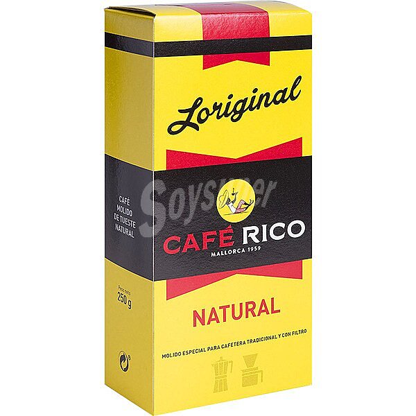 Café molido natural paquete 250 G