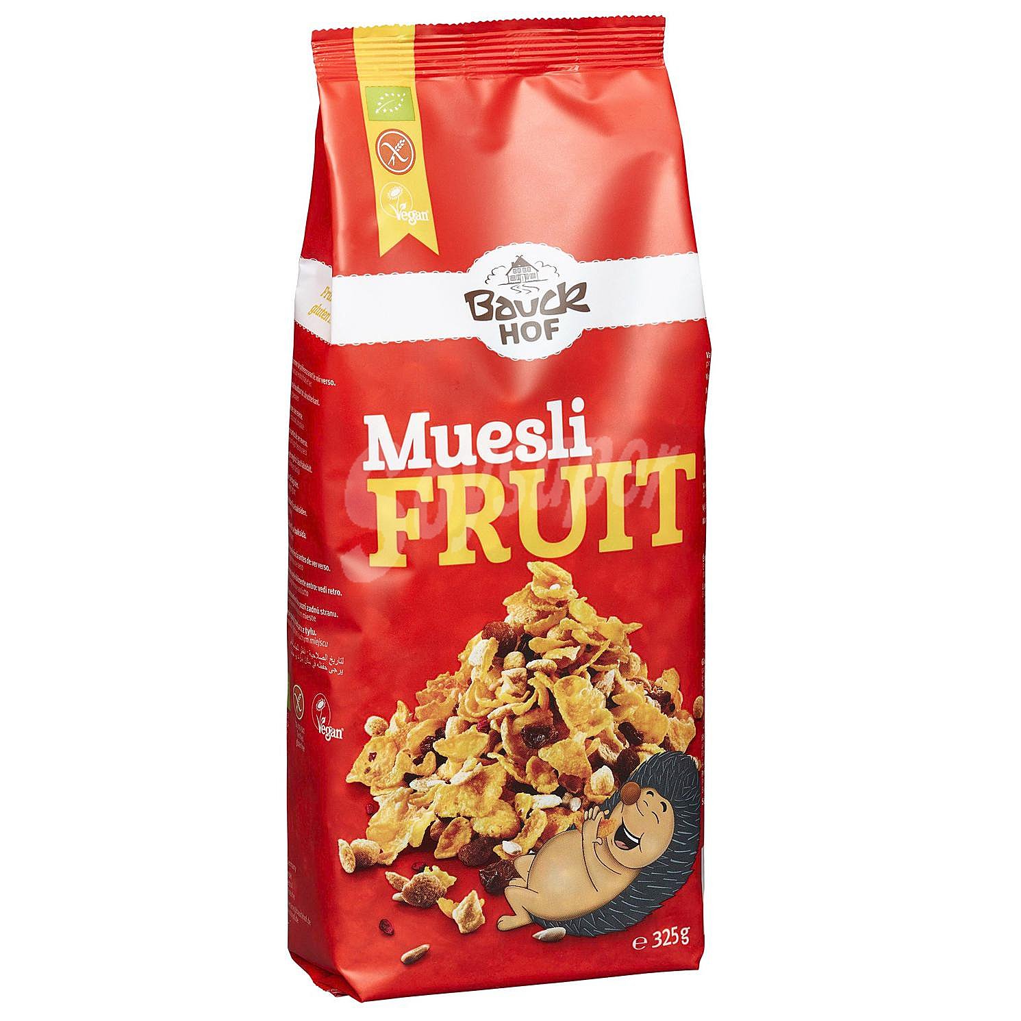 Cereales con fruta Muesli ecológicos Bauck Hof sin gluten