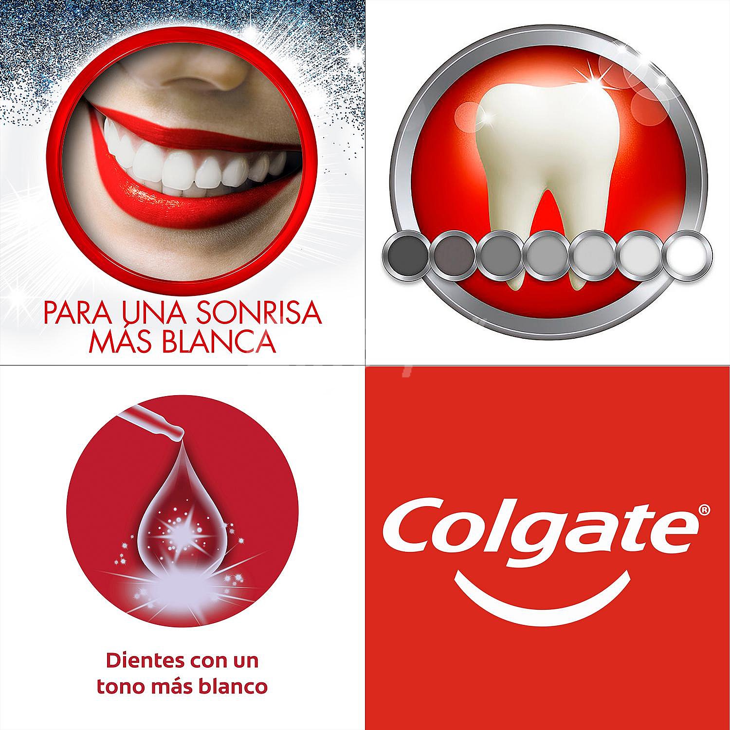 Pasta de dientes con flúor y acción blanqueante instantánea optic