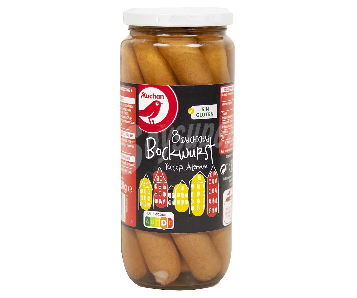 Producto alcampo Salchichas Bockwurst cocidas y ahumadas producto alcampo