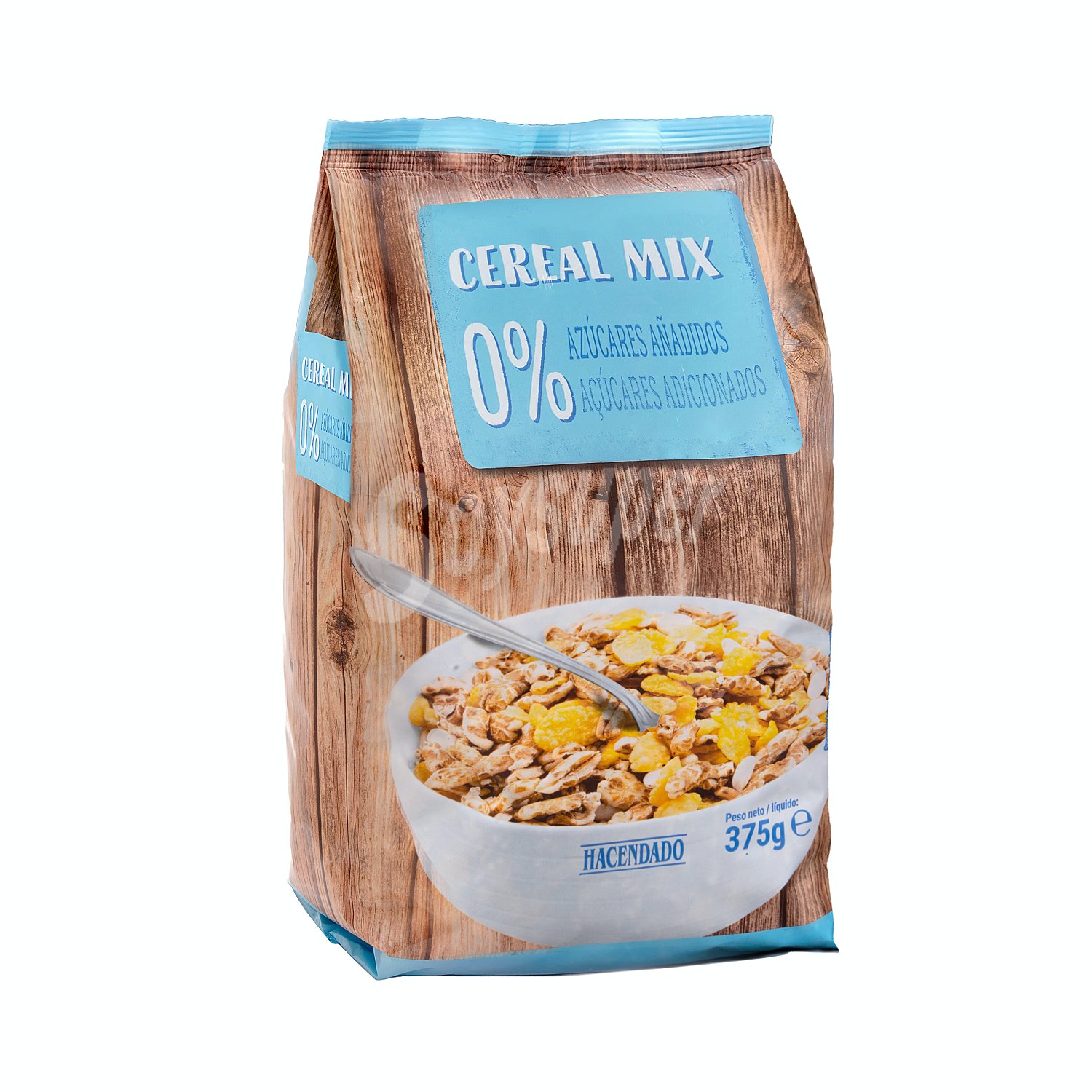 Cereal mix 0% azucares añadidos (cereales inflados y copos de maiz)