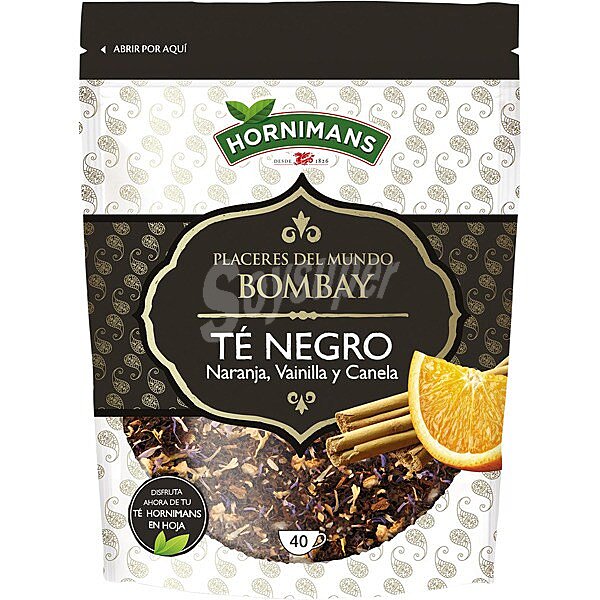 Té negro con naranja, vainilla y canela