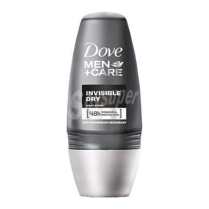 Desodorante para hombre invisible Dry dove, roll on